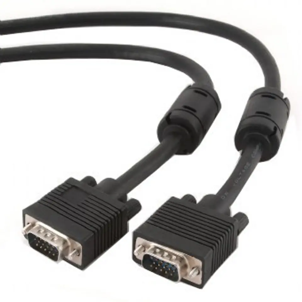 ⁨Gembird CC-PPVGA-15M-B VGA cable VGA (D-Sub) Black⁩ at Wasserman.eu