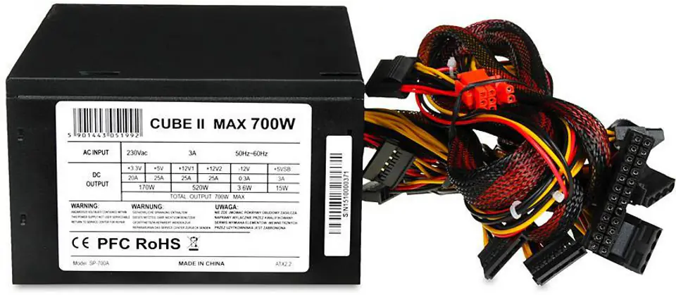 ⁨PC Power Supply IBOX 700W ZIC2700W12CMFA⁩ at Wasserman.eu