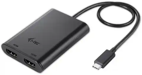⁨USB-C Dual HDMI Video Adapter 2x HDMI PORT 4K Ultra HD Compatible with Thunderbolt3⁩ at Wasserman.eu