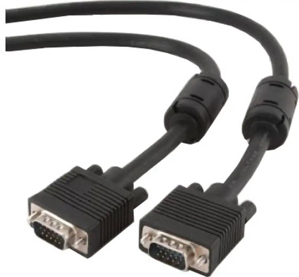 ⁨Gembird CC-PPVGA-5M-B VGA cable VGA (D-Sub) Black⁩ at Wasserman.eu