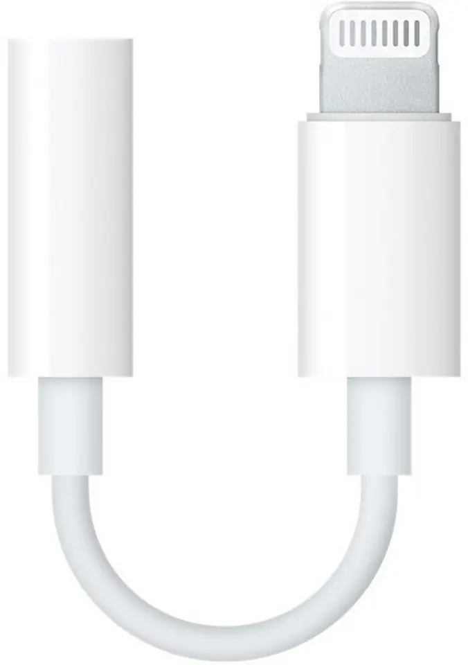 ⁨Adapter APPLE MMX62ZM/A Lightning - 3.5 mm minijack⁩ w sklepie Wasserman.eu