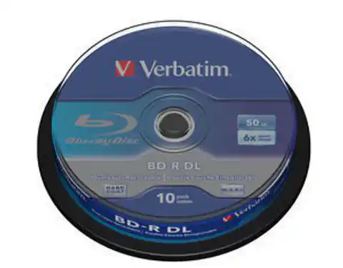 ⁨BD-R DL VERBATIM 50 GB 6x Cake 10  szt.⁩ w sklepie Wasserman.eu