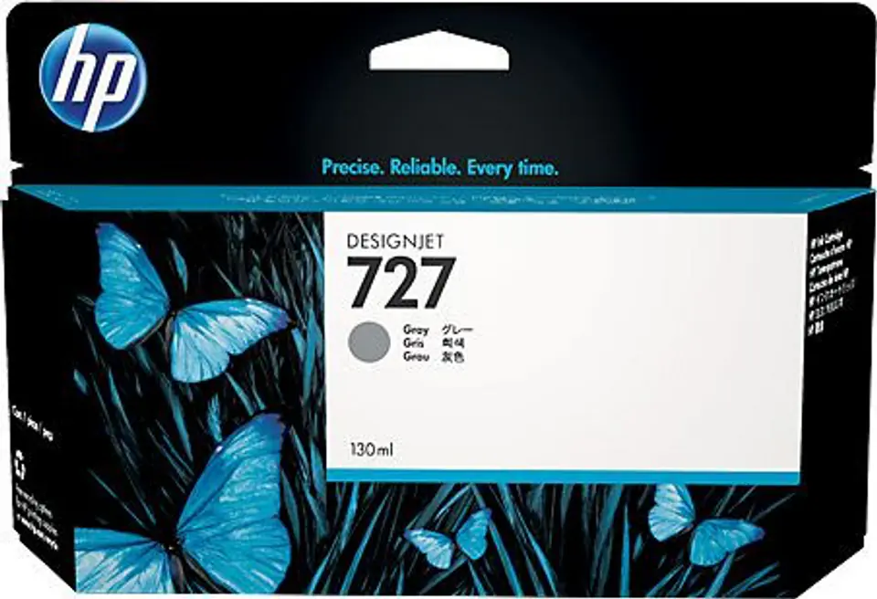 ⁨HP 727 Grey 130-ml Designjet Ink Cartridge B3P24A⁩ at Wasserman.eu