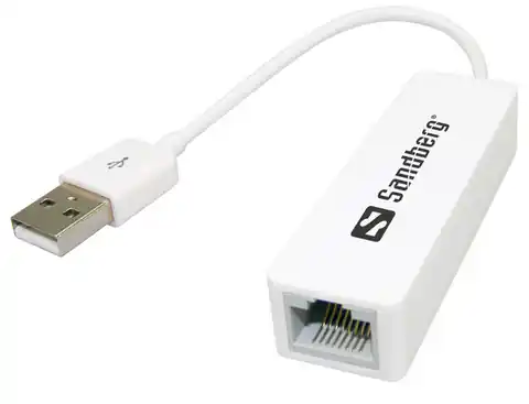 ⁨Adapter SANDBERG USB - RJ-45 133-78 USB 2.0 Type A - RJ-45⁩ at Wasserman.eu
