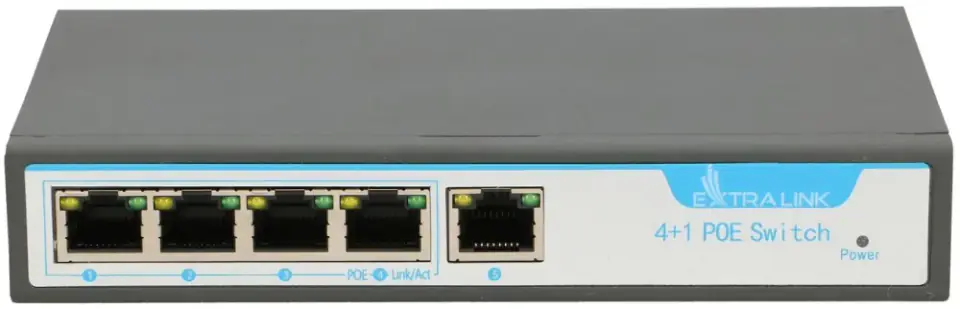 ⁨EXTRALINK KRIOS EX-SG1005P 6 PORT GIGABIT POE SWITCH (4X PORT POE) 802.3AF/AT 60W MAX 30W PER PORT⁩ w sklepie Wasserman.eu