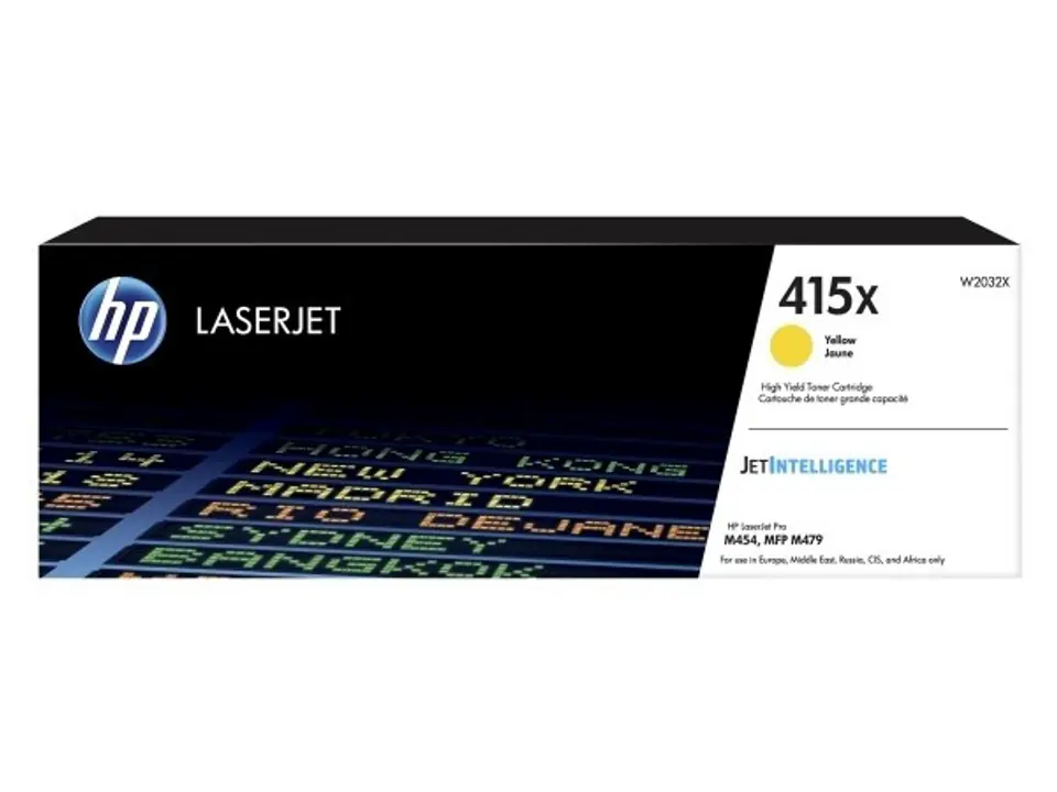 ⁨HP 415X High Yield Yellow Original LaserJet Toner Cartridge⁩ at Wasserman.eu