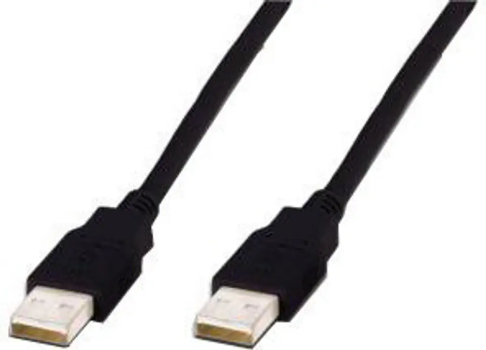 ⁨Kabel Assmann AK-300100-030-S (USB M - USB M; 3m; kolor czarny)⁩ w sklepie Wasserman.eu