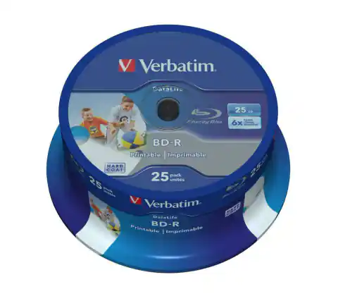 ⁨BD-R VERBATIM 25 GB 6x Bulk 50 pcs⁩ at Wasserman.eu