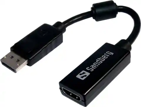 ⁨Adapter SANDBERG DisplayPort (M) - HDMI (F) DiplayPort (gniazdo) - HDMI (wtyk) 508-28⁩ w sklepie Wasserman.eu