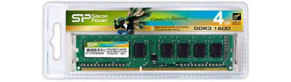 ⁨Silicon Power DDR3 RAM 4GB (1x4GB) 1600MHz CL11 1.5V⁩ at Wasserman.eu