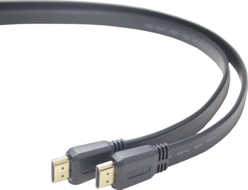 ⁨Cablexpert 3 m m, Black, HDMI male-male flat cable⁩ at Wasserman.eu