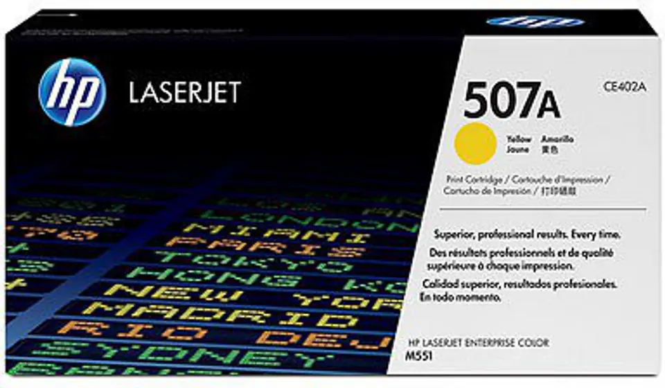 ⁨HP 507A Yellow Laser Toner Cartridge CE402A⁩ at Wasserman.eu