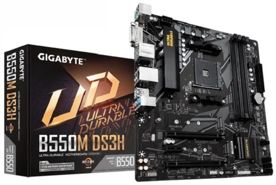 ⁨GIGABYTE B550M DS3H Socket AM4 MICRO ATX Motherboard⁩ at Wasserman.eu