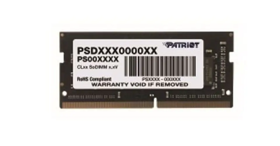⁨Patriot Memory Signature PSD48G320081S memory module 8 GB 1 x 8 GB DDR4 3200 MHz⁩ at Wasserman.eu