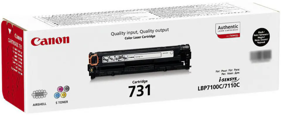 ⁨Toner CANON CRG-731BK 6272B002⁩ w sklepie Wasserman.eu