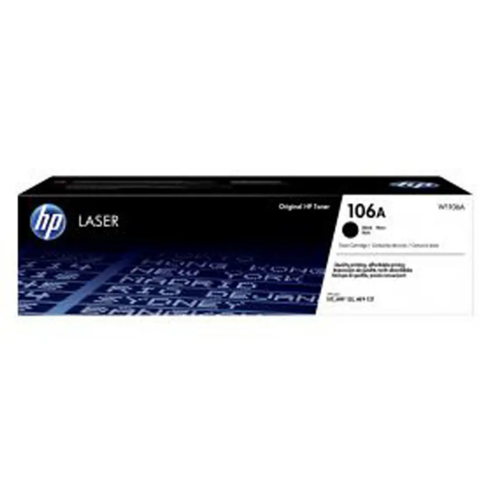 ⁨Monochromatyczny HP Toner HP 106A czarny W1106A W1106A⁩ w sklepie Wasserman.eu