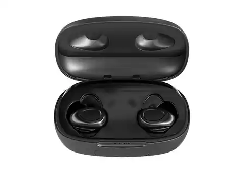 ⁨Słuchawki bezprzewodowe z mikrofonem Soho TWS dokanałowe czarne⁩ w sklepie Wasserman.eu