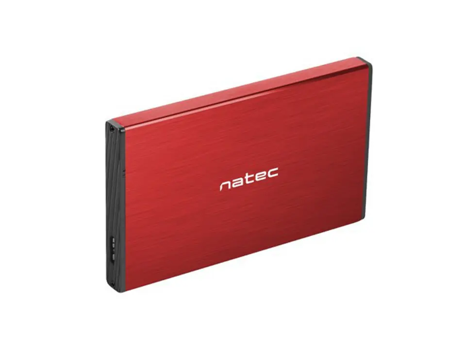 NATEC HDD ENCLOSURE RHINO GO (USB 3.0, 2.5", RED) at Wasserman.eu