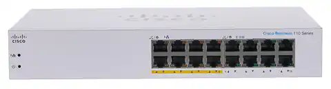 ⁨Cisco CBS110 Unmanaged L2 Gigabit Ethernet (10/100/1000) Power over Ethernet (PoE) 1U Grey⁩ at Wasserman.eu