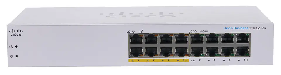 ⁨Cisco CBS110 Unmanaged L2 Gigabit Ethernet (10/100/1000) Power over Ethernet (PoE) 1U Grey⁩ at Wasserman.eu