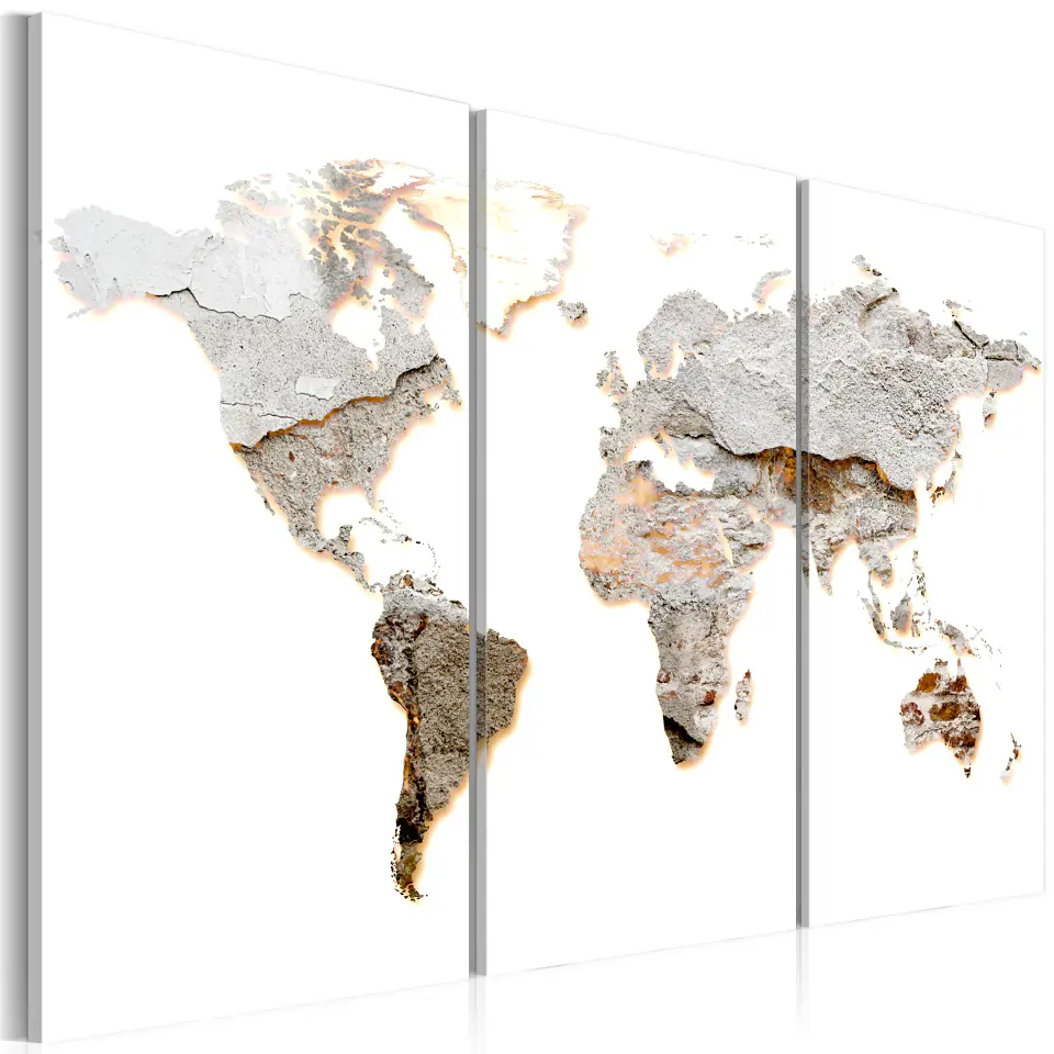 ⁨Picture - Concrete continents (size 90x60)⁩ at Wasserman.eu