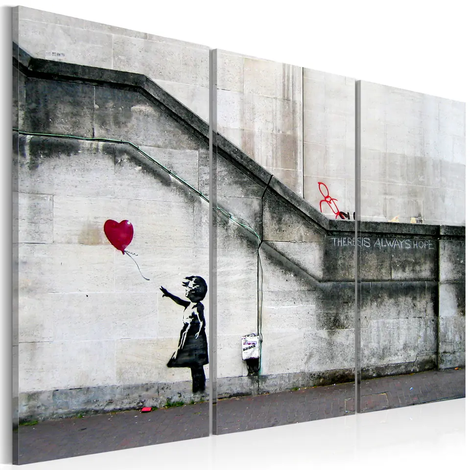 ⁨Picture - Girl With a Balloon by Banksy (size 90x60)⁩ at Wasserman.eu