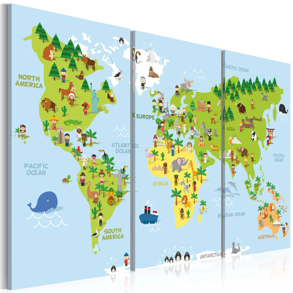 ⁨Picture - Children's World (size 90x60)⁩ at Wasserman.eu