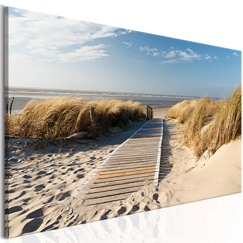 ⁨Obraz - Dzika plaża (rozmiar 150x50, wykończenie Standard)⁩ w sklepie Wasserman.eu