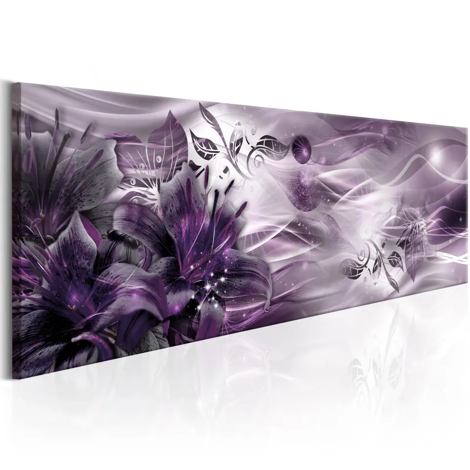⁨Obraz - Ametystowy  gwiazdozbiór (rozmiar 120x40, wykończenie Standard)⁩ w sklepie Wasserman.eu