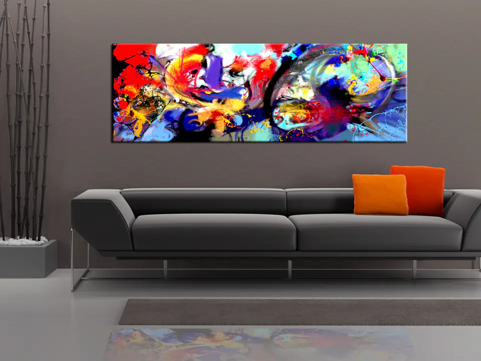 ⁨Obraz - Kolorowa immersja (rozmiar 150x50, wykończenie Standard)⁩ w sklepie Wasserman.eu