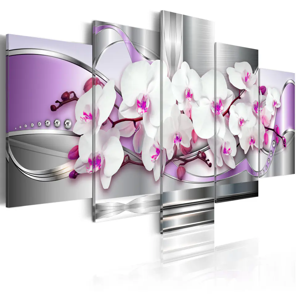 ⁨Obraz - Orchidea i fantazja (rozmiar 100x50, wykończenie Standard)⁩ w sklepie Wasserman.eu