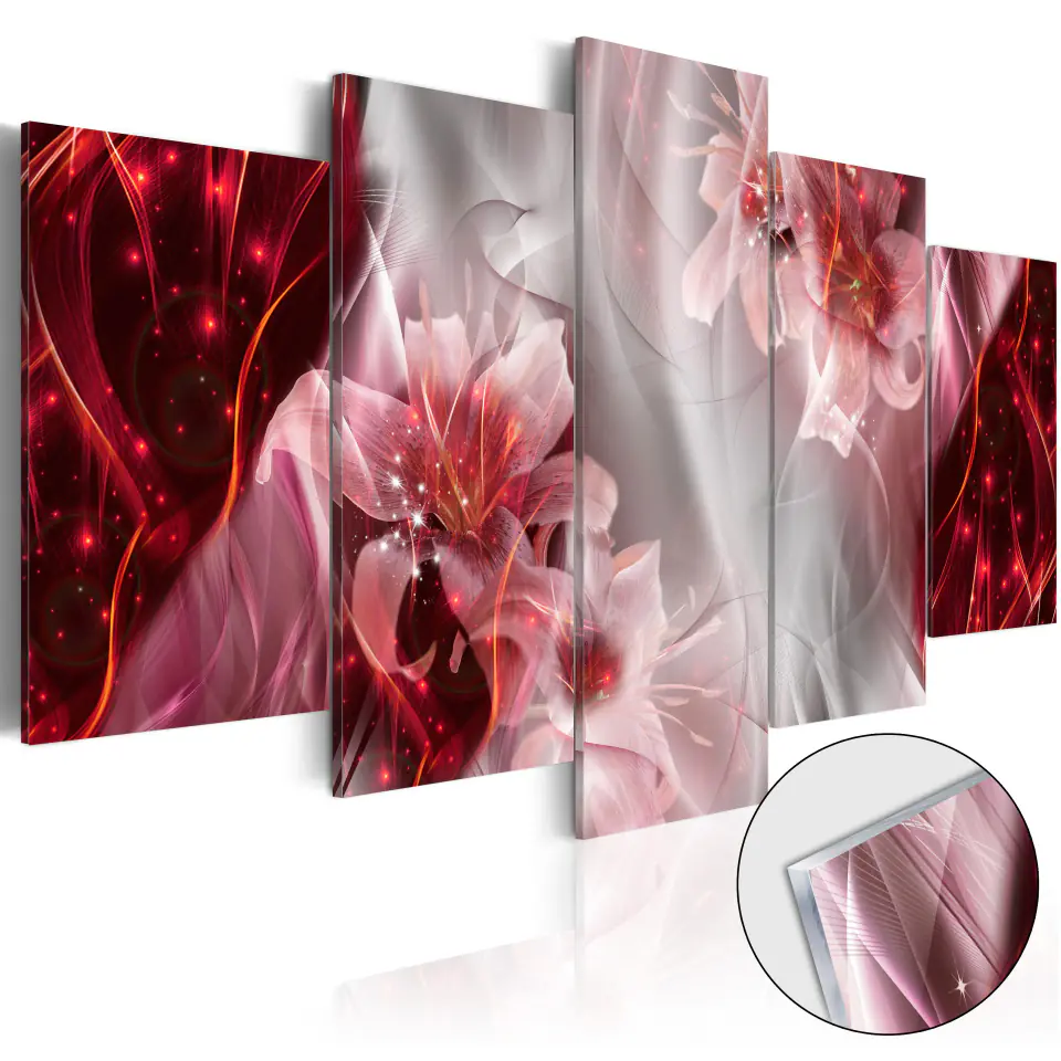 ⁨Image on acrylic glass - Crimson comet [Glass] (size 100x50)⁩ at Wasserman.eu