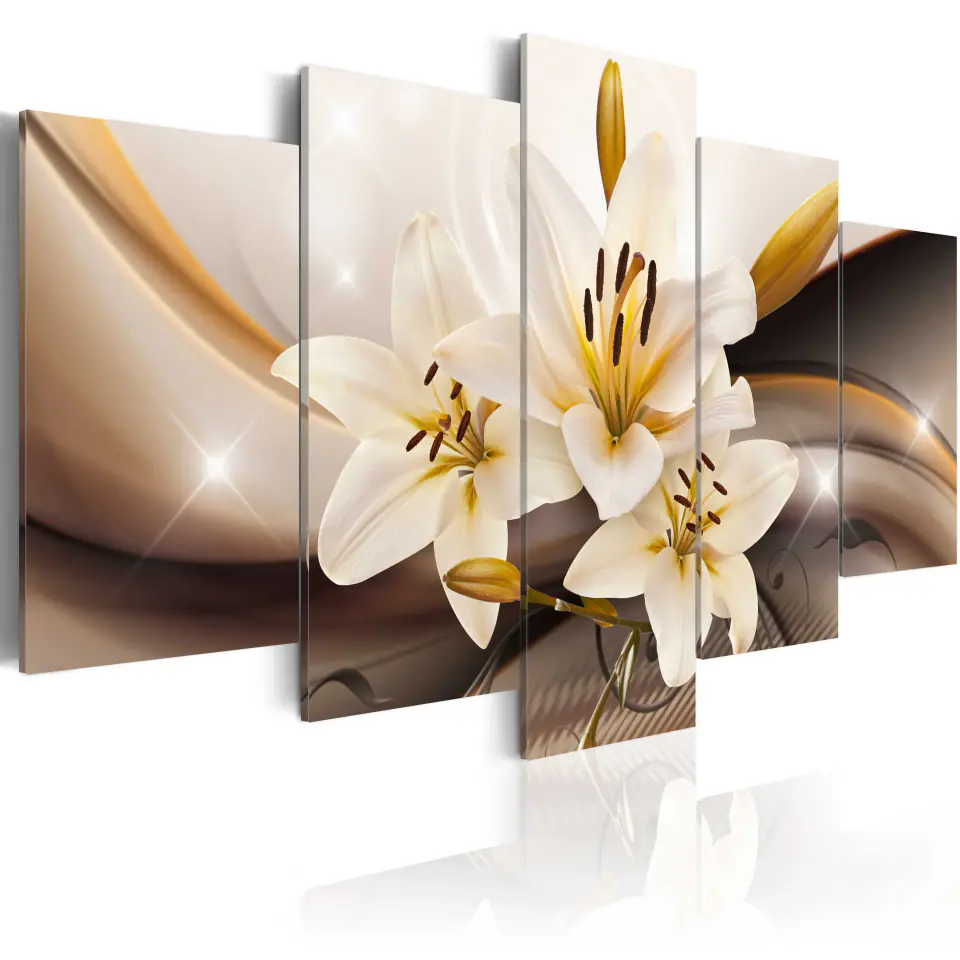 ⁨Picture - Shining lily (size 100x50)⁩ at Wasserman.eu