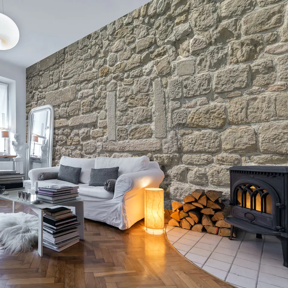 ⁨Self-adhesive wall mural - Stone temple (size 490x280)⁩ at Wasserman.eu