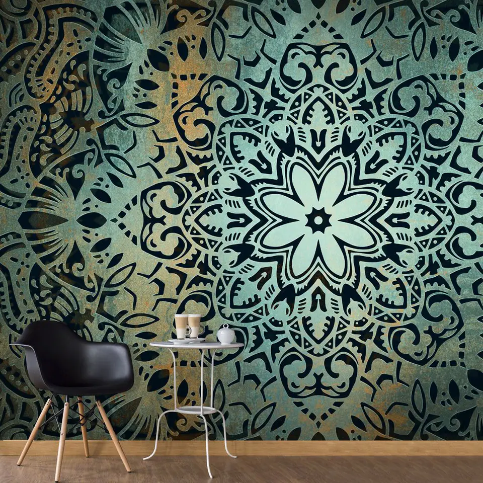 ⁨Self-adhesive wall mural - Flowers of peace (size 245x175)⁩ at Wasserman.eu