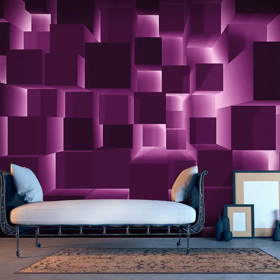 ⁨Self-adhesive mural - Purple impact (size 147x105)⁩ at Wasserman.eu