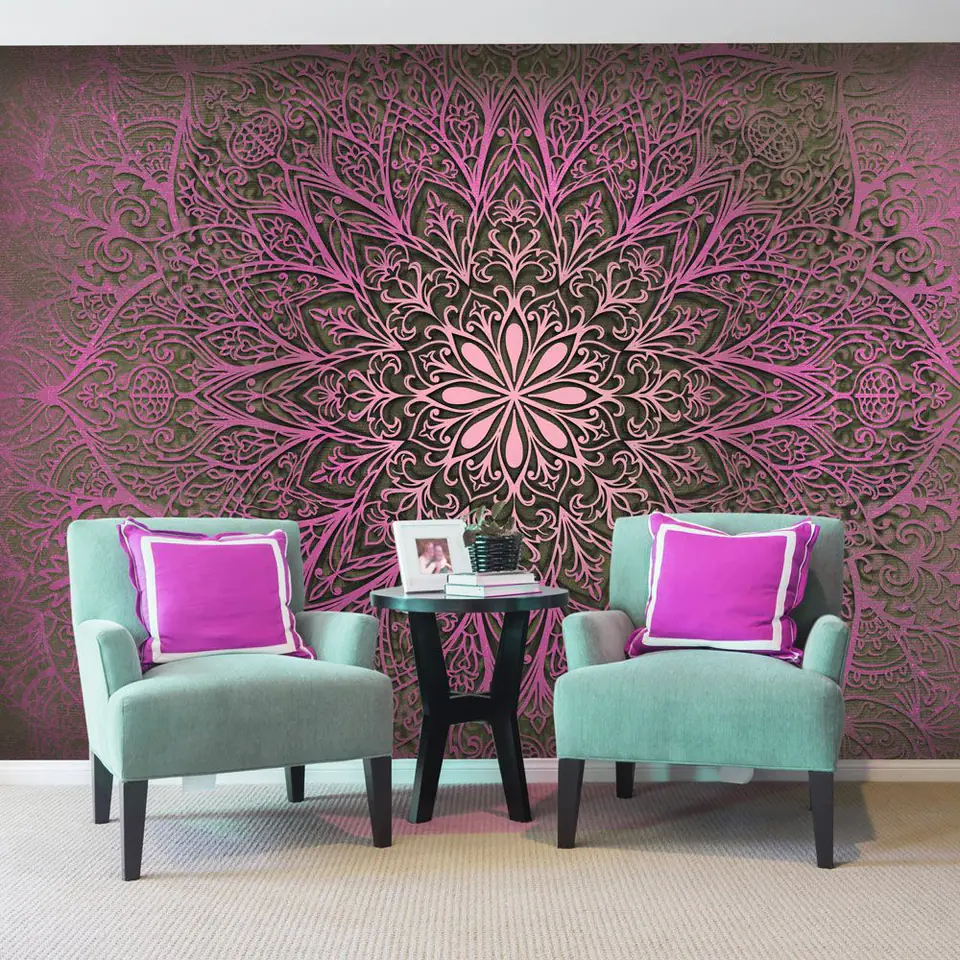 ⁨Fototapeta - Mandala miłości (rozmiar 98x70, wykończenie Samoprzylepna)⁩ w sklepie Wasserman.eu