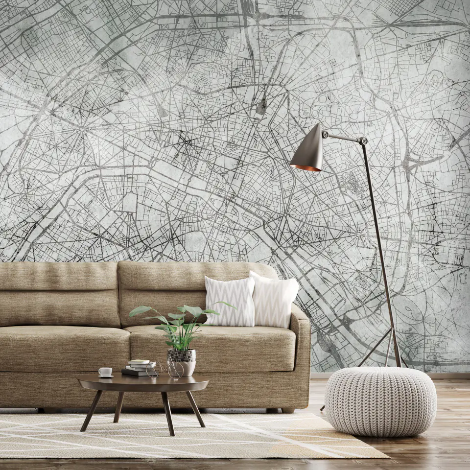 ⁨Wall mural - Parisian fresco (size 150x105)⁩ at Wasserman.eu