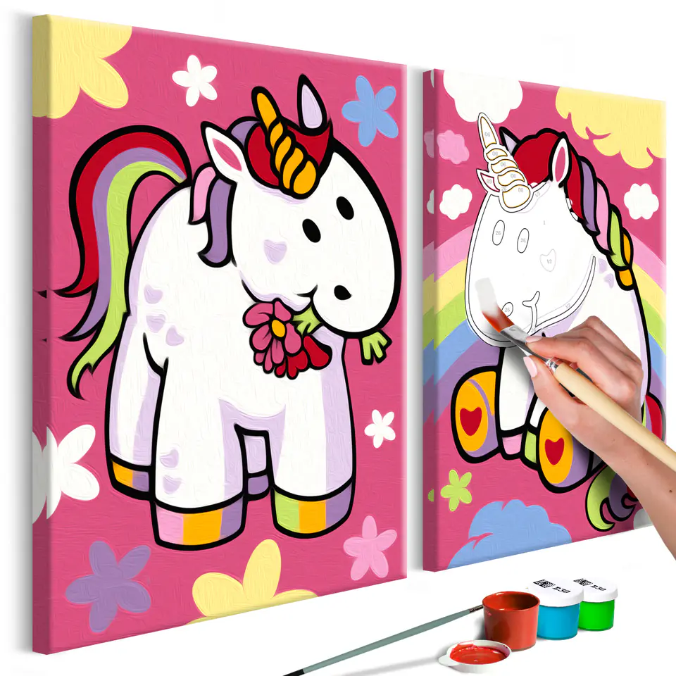 Self-painting - Unicorns (size 33x23) at Wasserman.eu
