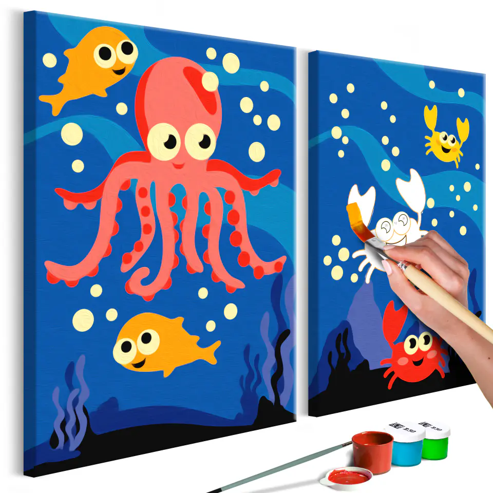 Self-painting - At the bottom of the ocean (size 33x23) at Wasserman.eu