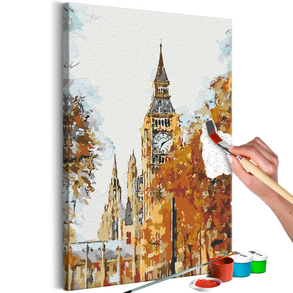 ⁨Self-painting - Autumn in London (size 40x60)⁩ at Wasserman.eu