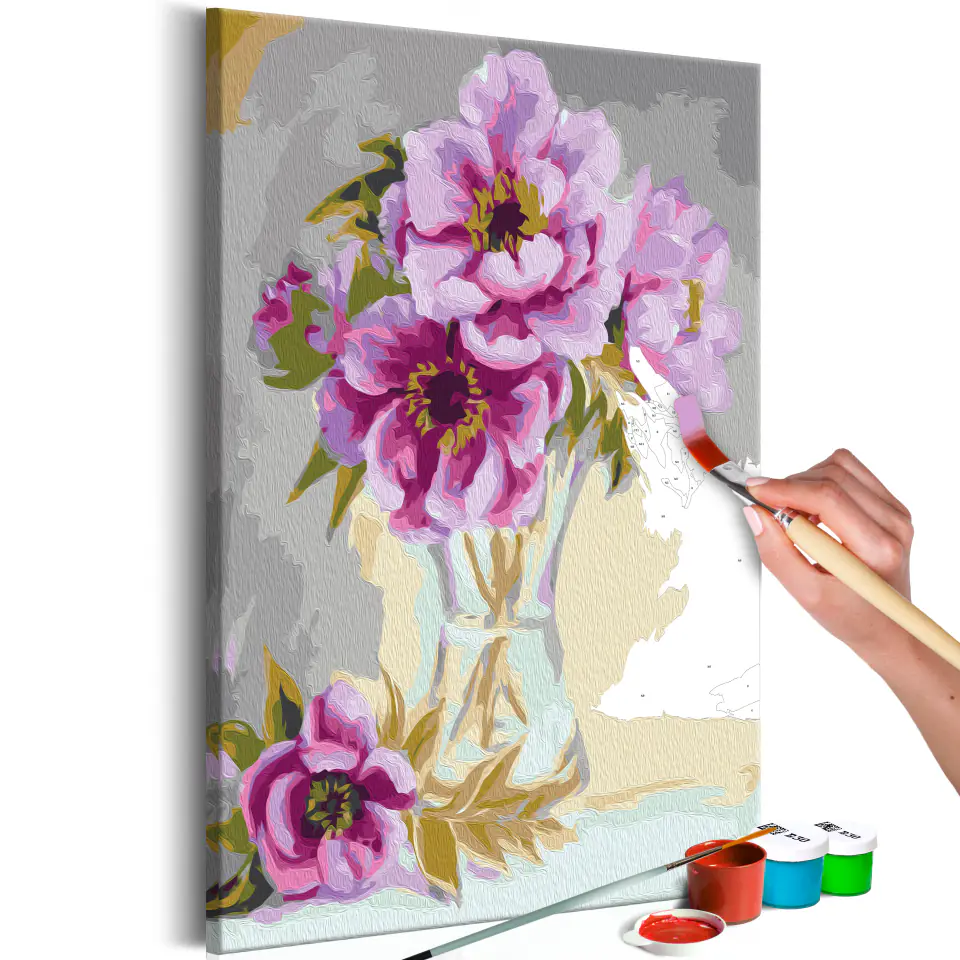 ⁨Self-painting - Flowers in a vase (size 40x60)⁩ at Wasserman.eu
