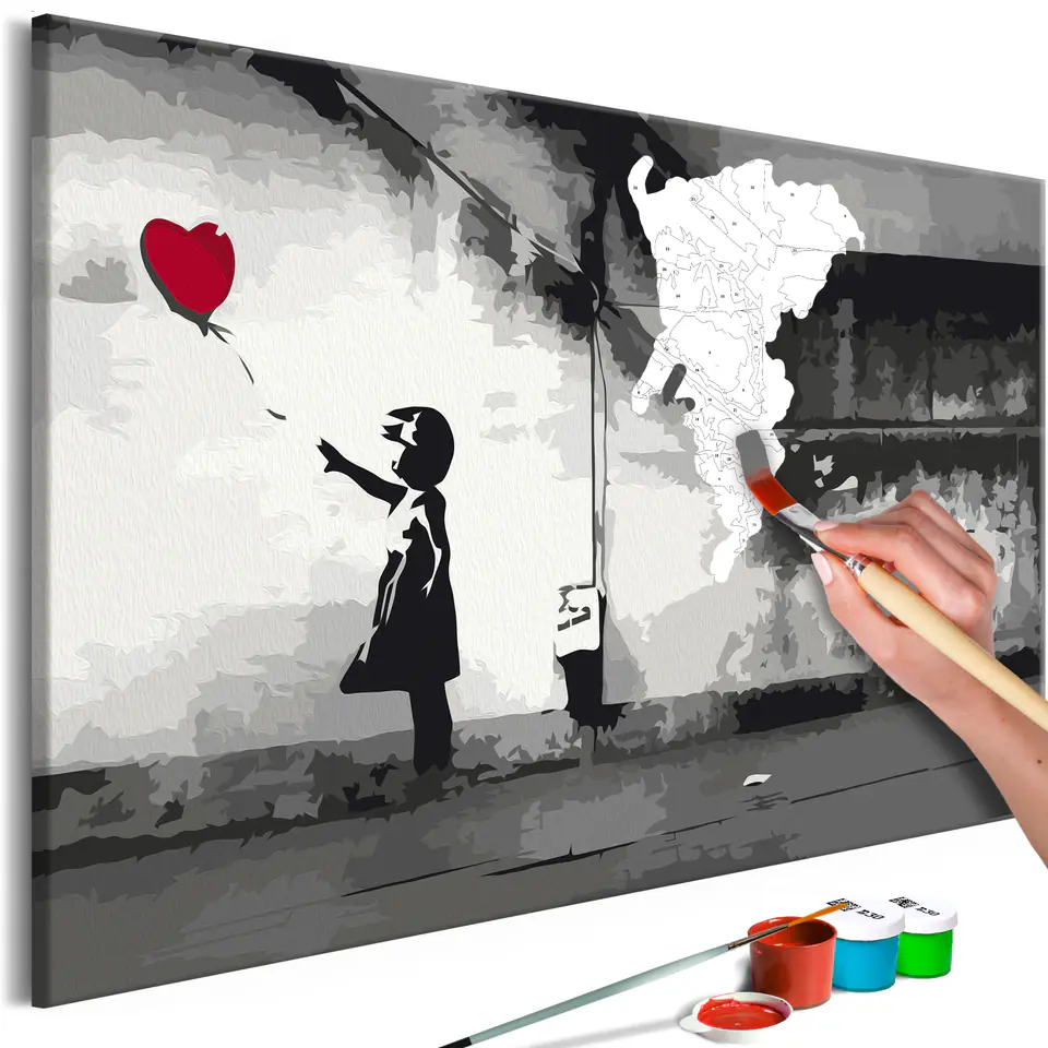 ⁨Obraz do samodzielnego malowania - Ulotna miłość (rozmiar 60x40, wykończenie )⁩ w sklepie Wasserman.eu