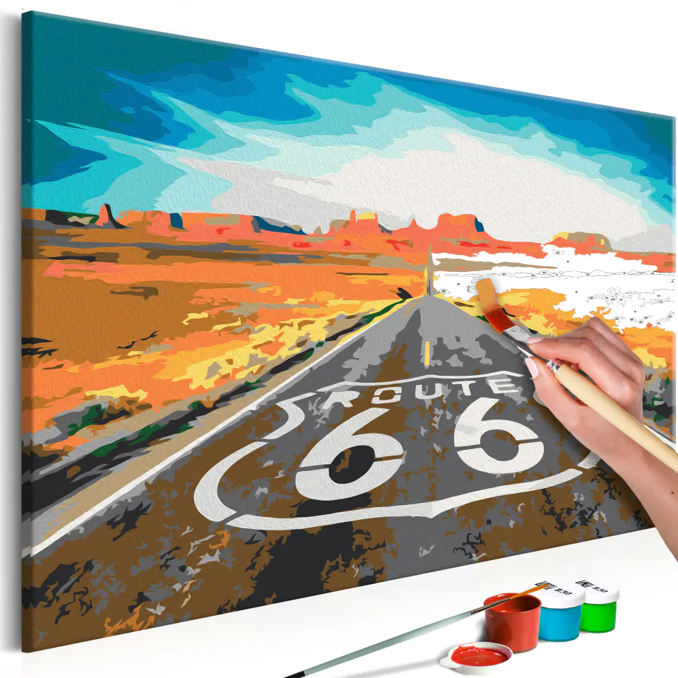 ⁨Self-painting - Route 66 (size 60x40)⁩ at Wasserman.eu