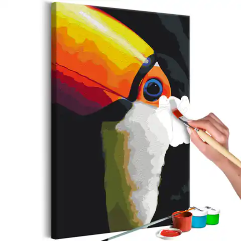 ⁨Self-painting - Toucan (size 40x60)⁩ at Wasserman.eu