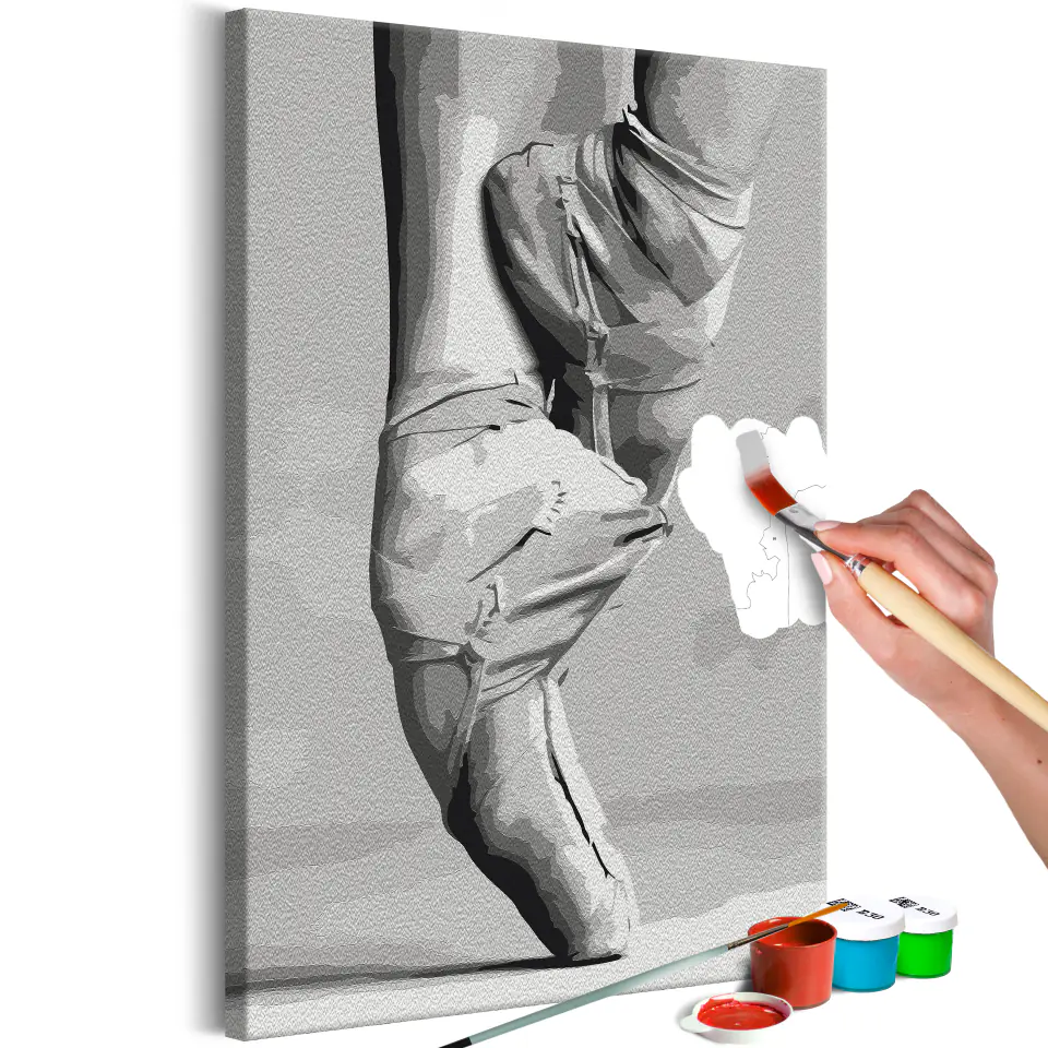 ⁨Self-painting - Ballet shoes (size 40x60)⁩ at Wasserman.eu