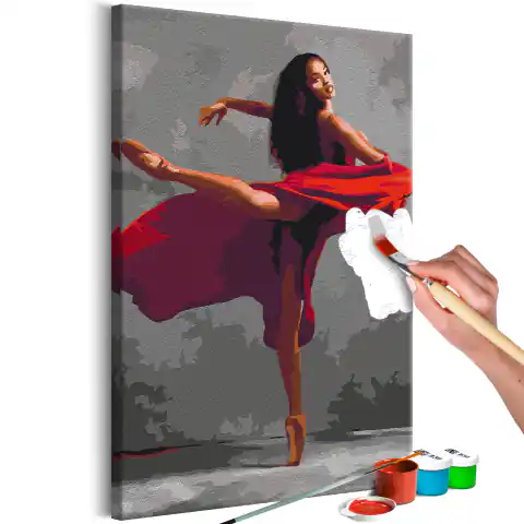 ⁨Obraz do samodzielnego malowania - Piękna tancerka (rozmiar 40x60, wykończenie )⁩ w sklepie Wasserman.eu
