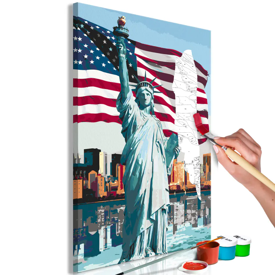 ⁨Self-painting - Proud American (size 40x60)⁩ at Wasserman.eu