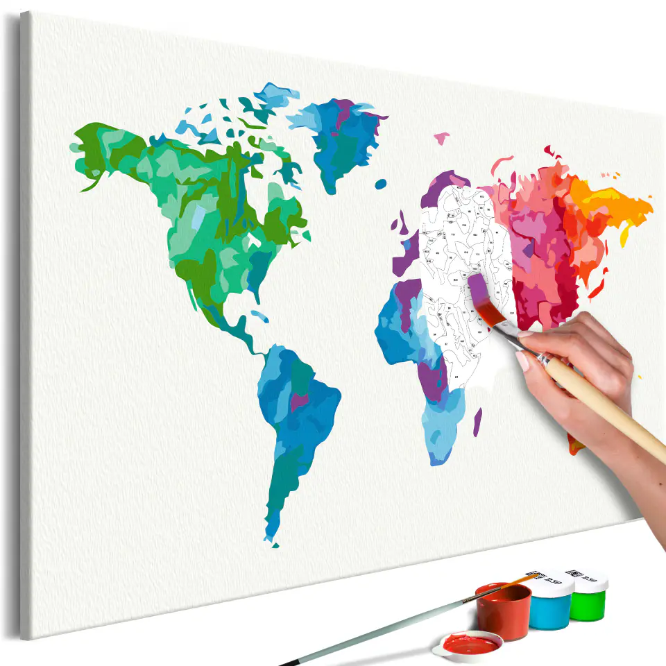 ⁨Self-painting - Colors of the World (size 60x40)⁩ at Wasserman.eu