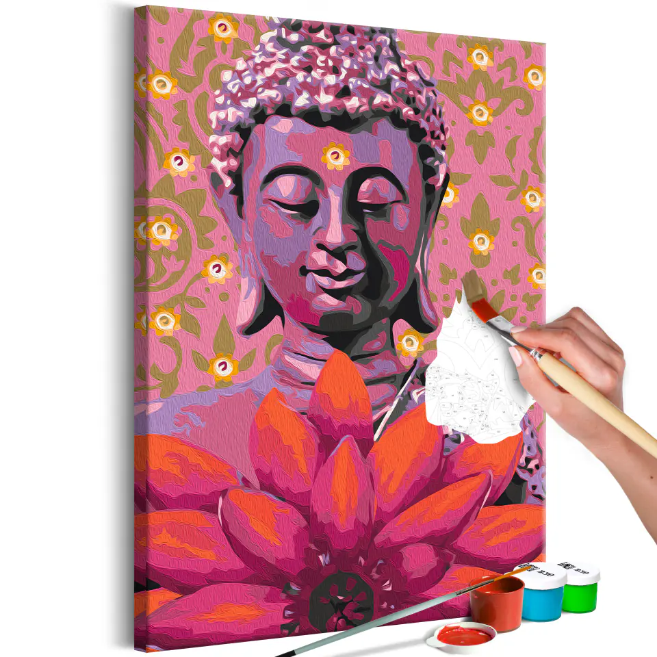 ⁨Self-painting - Friendly Buddha (size 40x60)⁩ at Wasserman.eu